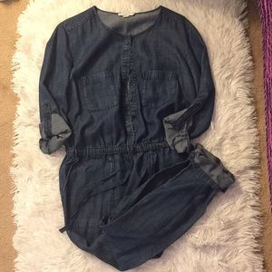 Loft Denim Jumpsuit